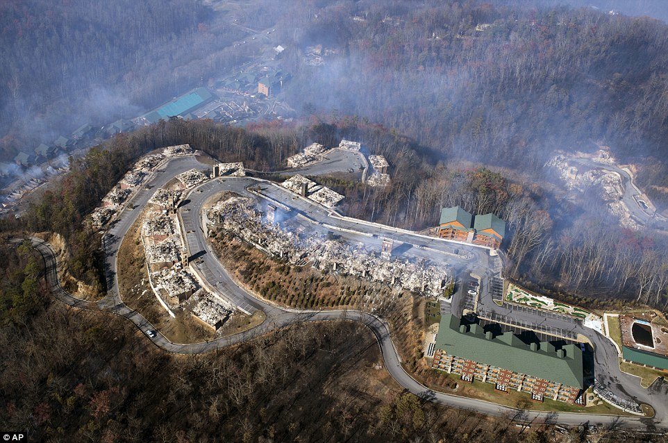 Gatlingburg after wildfire