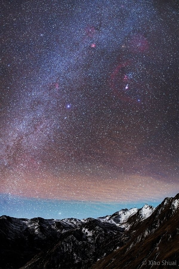 Click to enlarge Mesospheric Bore Over China Taken by Jeff Dai on November 24, 2016 @ Mount Balang, Sichuan, China,
