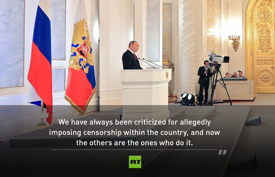 Putin quote censorship