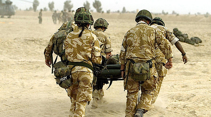 British wounded