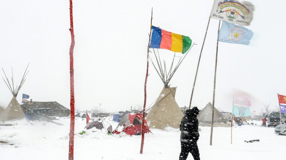 Click to enlarge winter encampment DAPL