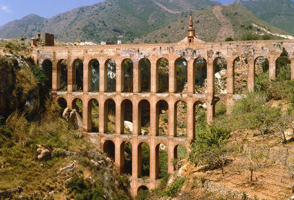 Click to enlarge Arches of an aqueduct