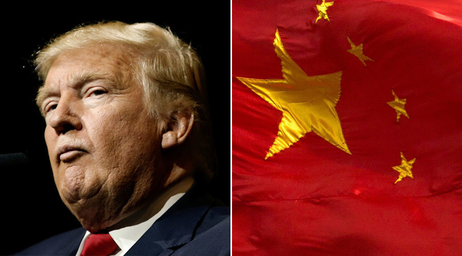 Donald Trump and China flag