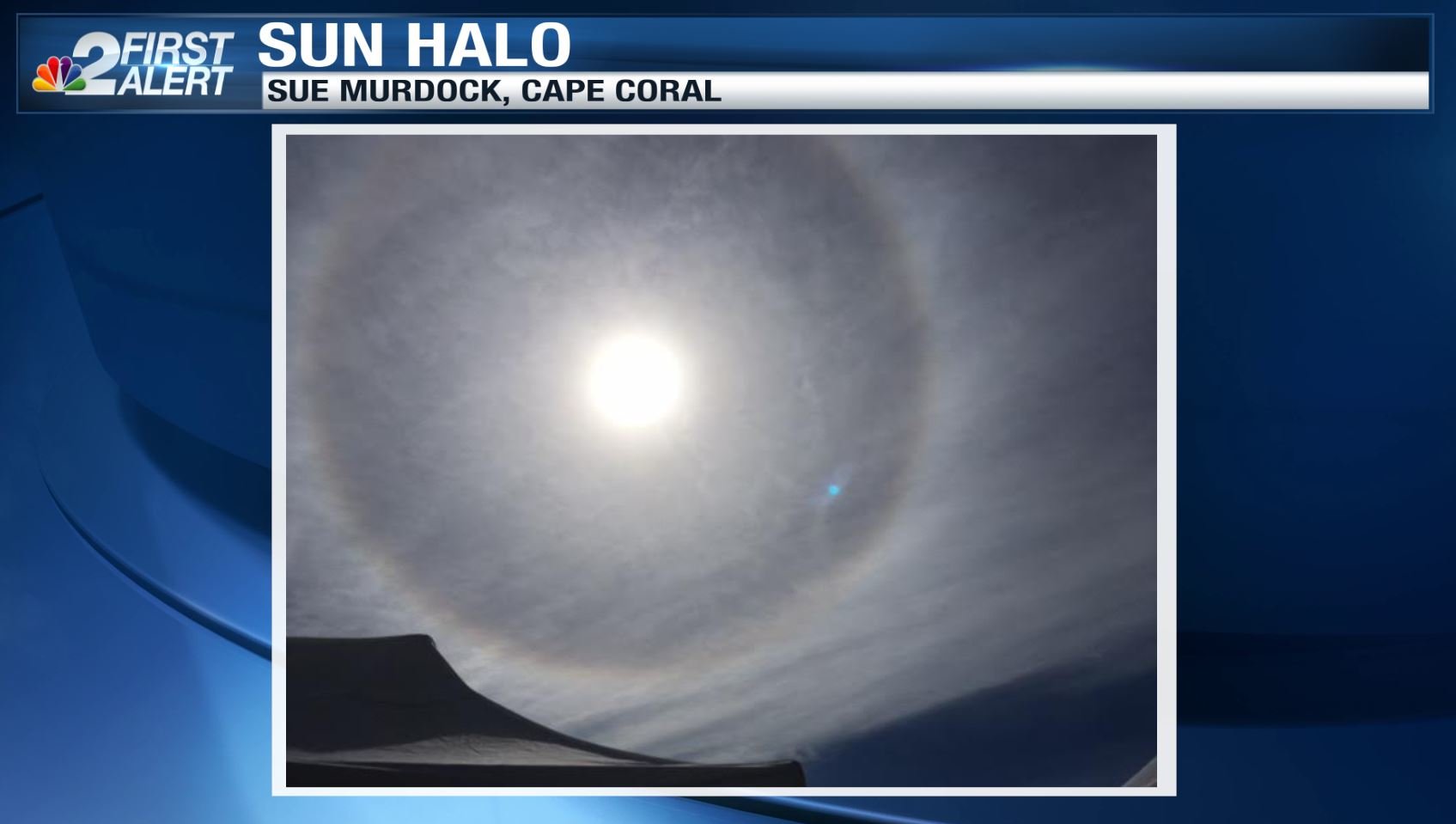 Sun halo in Cape Coral, FL