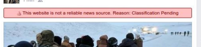 Click to enlarge Fake news 'flag'