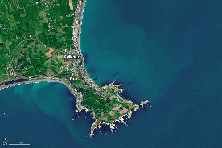 Click to enlarge New Zealand coastline