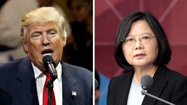 Click to enlarge China has responded with guarded disapproval to a telephone call between the U.S. President-elect Donald Trump and Taiwanese President Tsai Ing-wen.