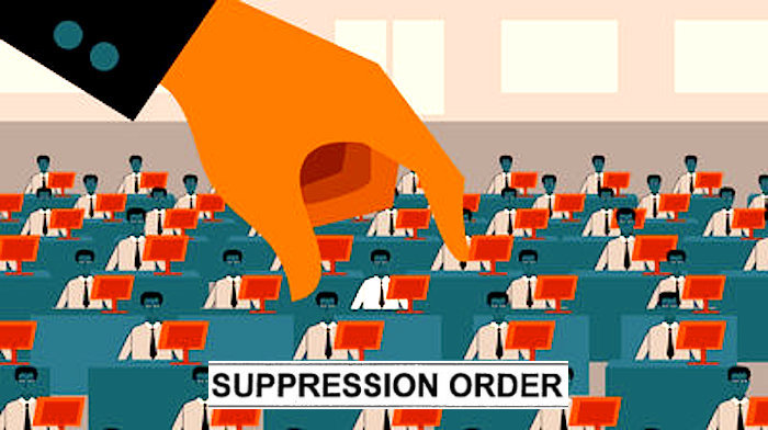 suppression order