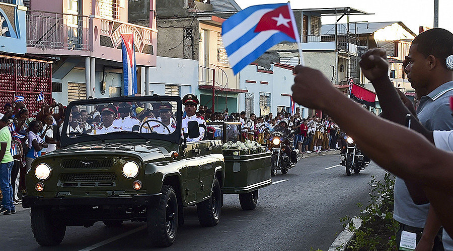 Click to enlarge Castro funeral