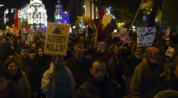 protest in spain