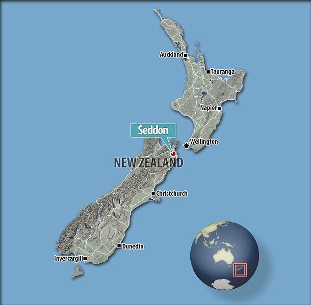 Click to enlarge The earthquake was at a depth of 12km and was centred 10km east of Seddon