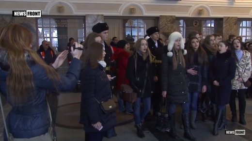 Russian Ukraine Flash Mob