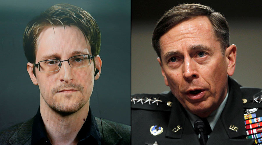 Edward Snowden, David Petraeus
