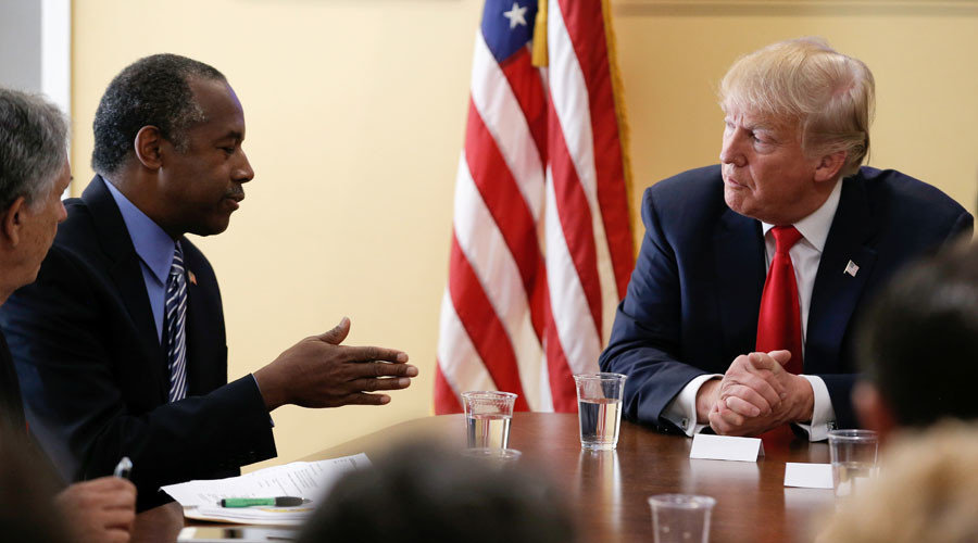 Click to enlarge Donald Trump and Dr. Ben Carson
