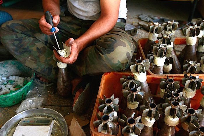 Guy making rocket