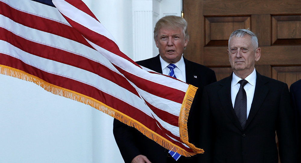 Click to enlarge Donald Trump and James Mattis