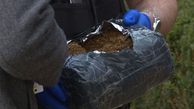 Click to enlarge Seized tobacco