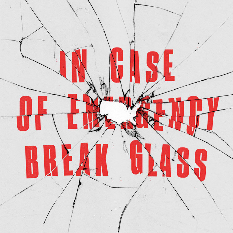 In case of emergency break glass graphic