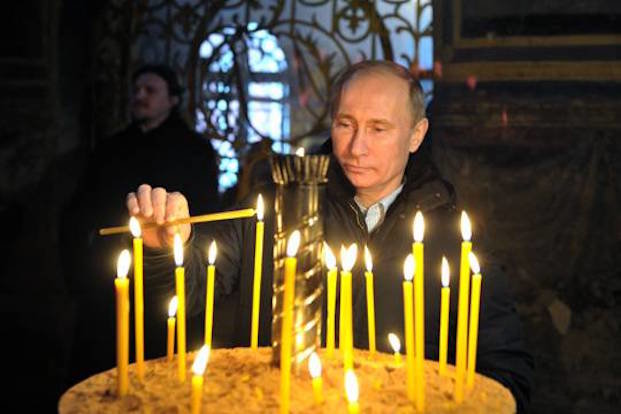 Putin Russian orthodox church