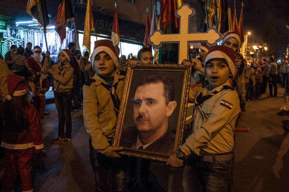 Click to enlarge Christmas Syrian, Christians Assad