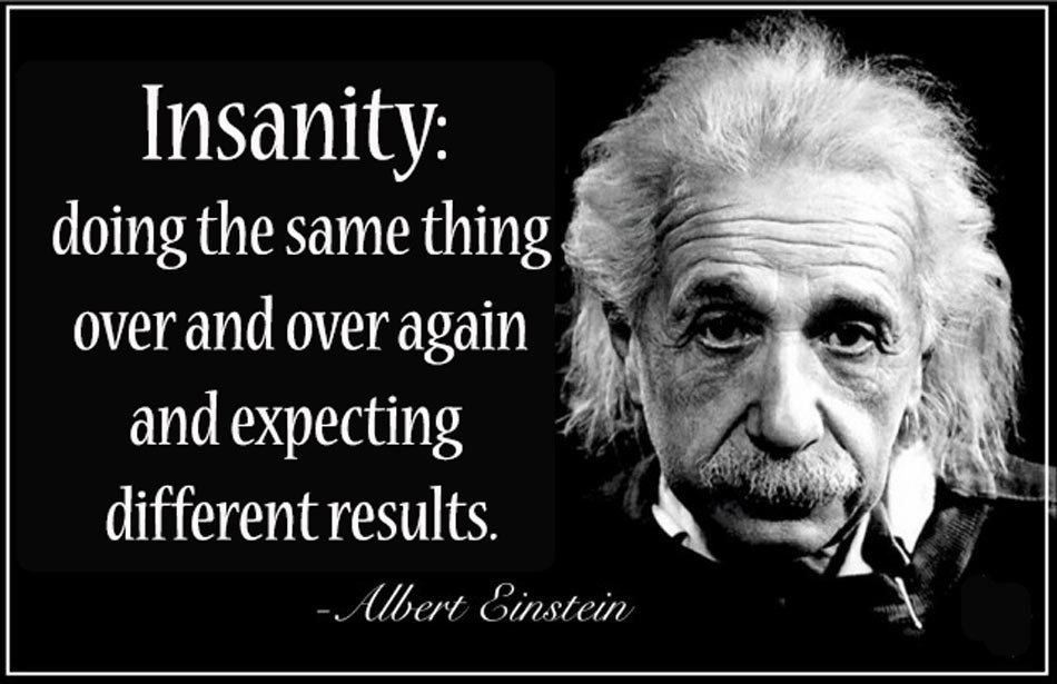 Einstein on insanity