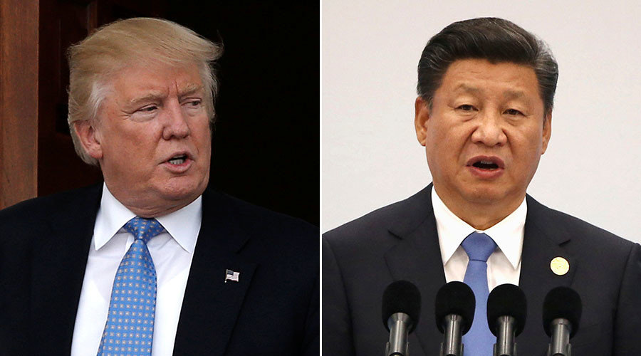 Click to enlarge Donald Trump and Xi Jinping