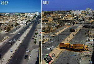 Libya before after NATO