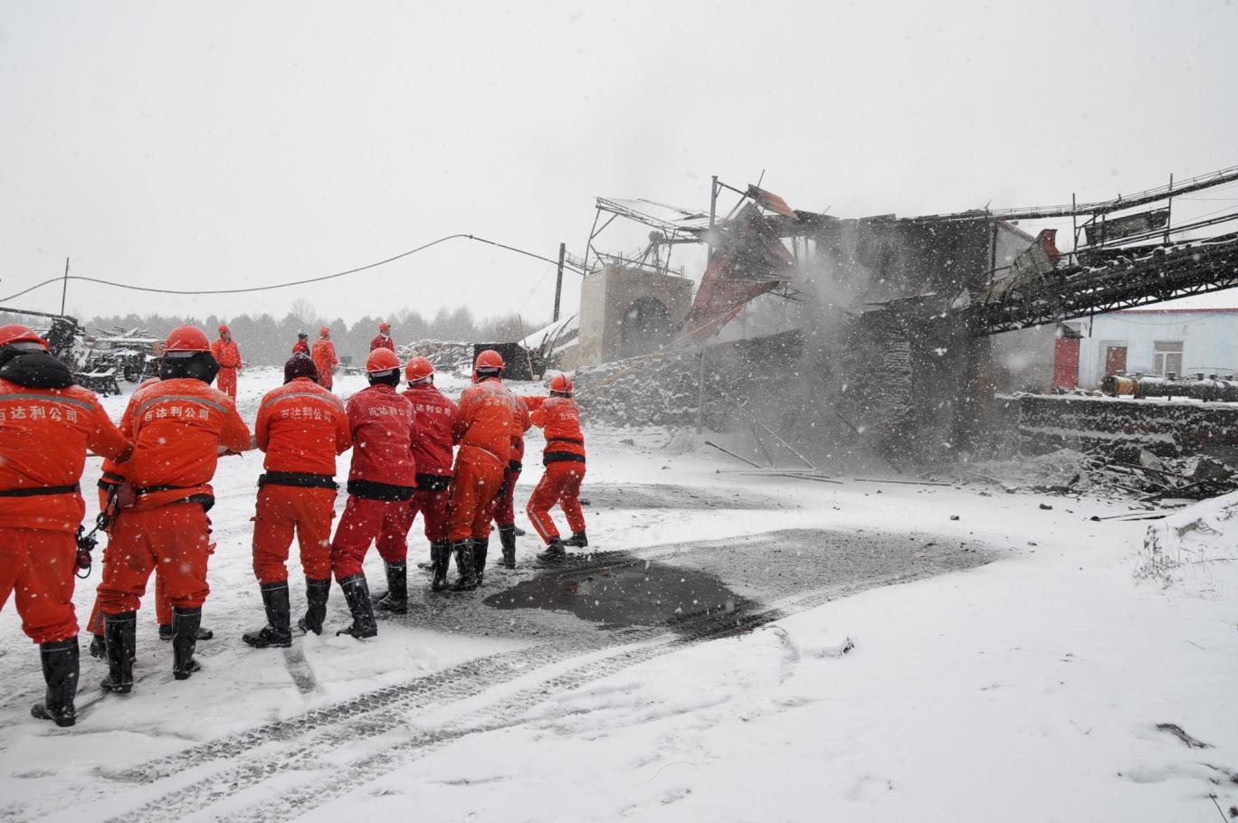Mine disaster in Heilongjiang, China