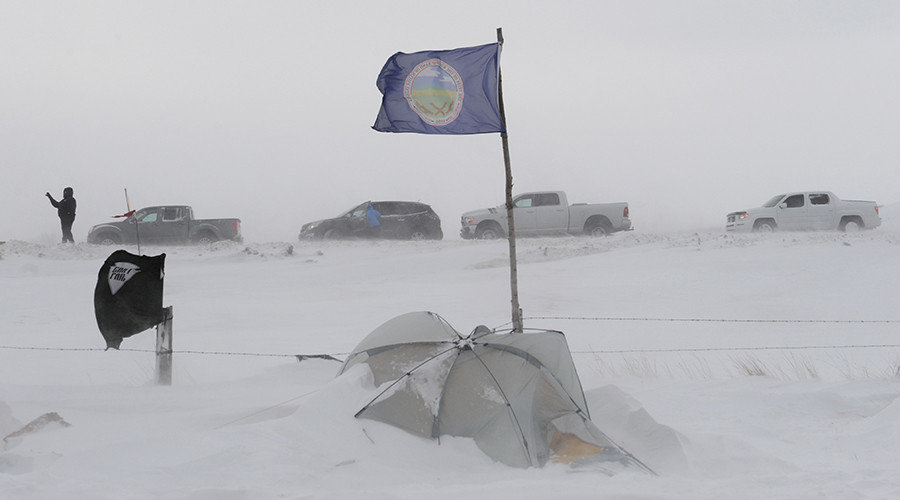 Click to enlarge Standing Rock DAPL protest winter camp
