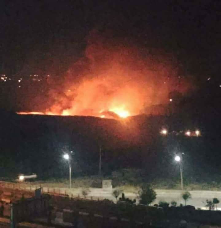 Click to enlarge israeli air strike damascus