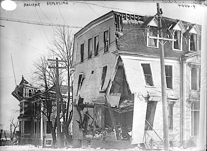 Collapsing house