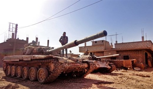 Click to enlarge Syrian army tank