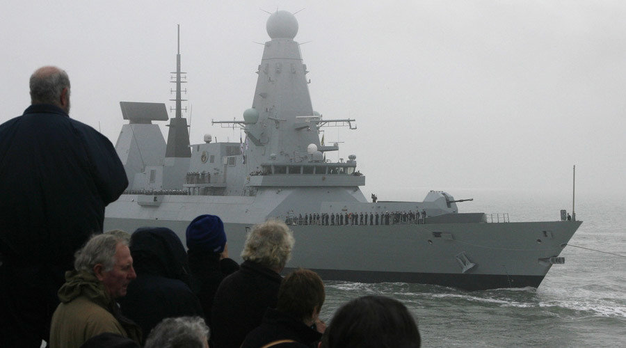 Click to enlarge Royal Navy Type 45 destroyer