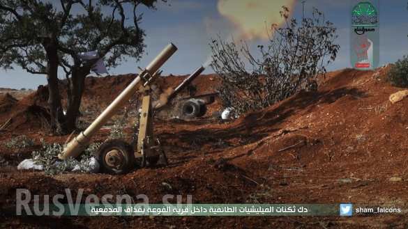 Syrian army mortars