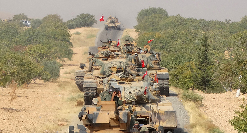 Turkish tanks in Syria