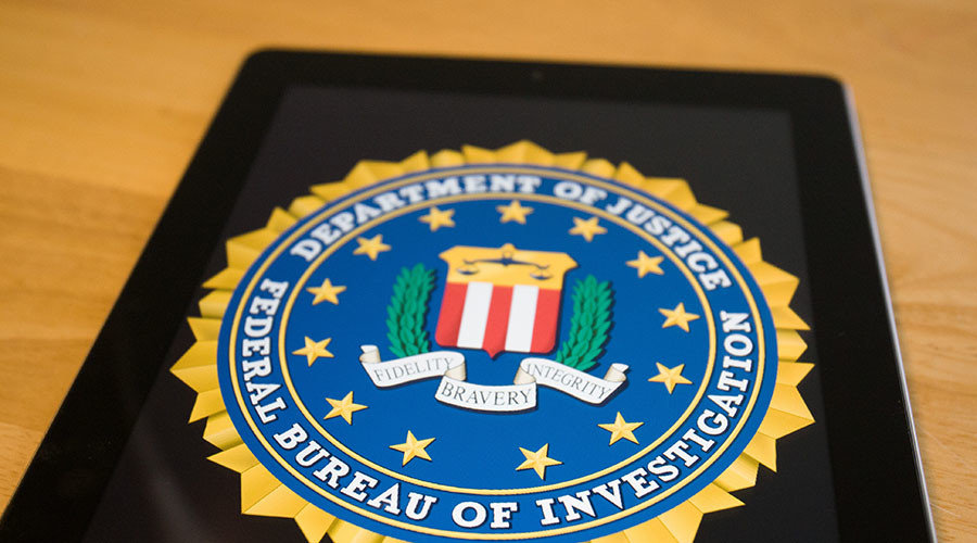 FBI logo on cell phone