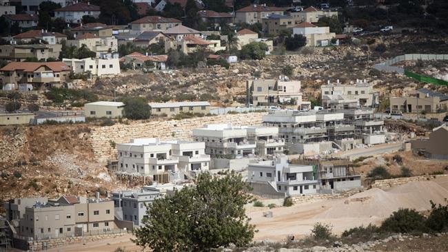 This October 22, 2016, photo shows a general view of the illegal Israeli settlement of Revava, near the occupied West Bank city of Nablus. 