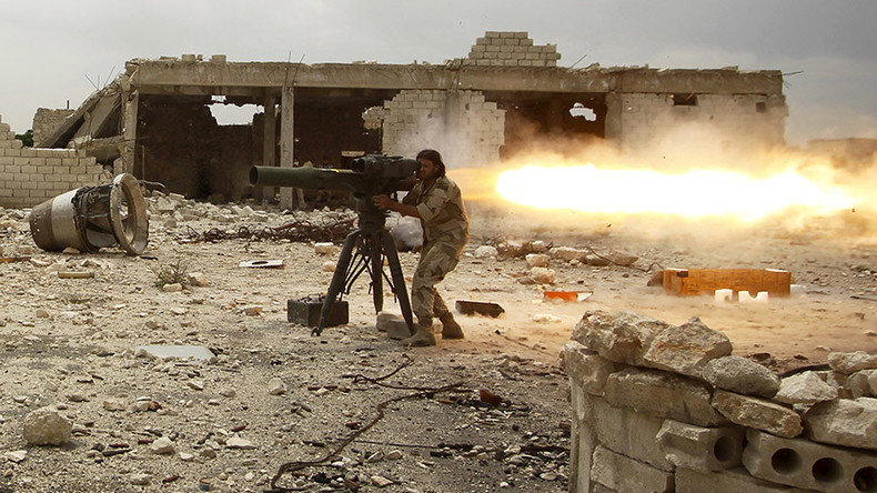 Click to enlarge Jihadi militant firing missile