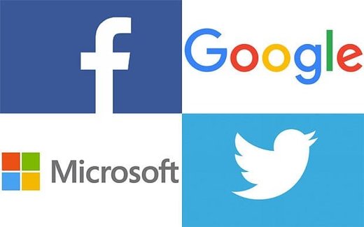 Click to enlarge google twitter microsoft facebook