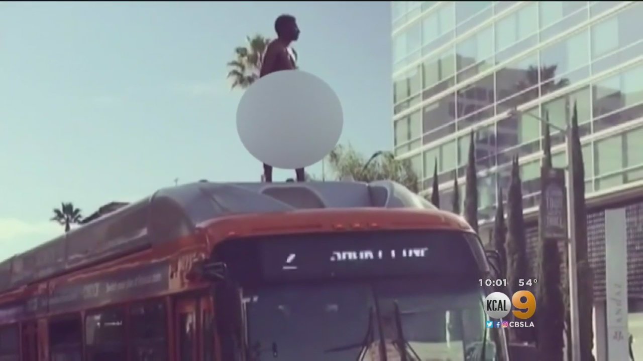 naked man on bus