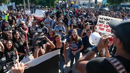 Click to enlarge East LA protest
