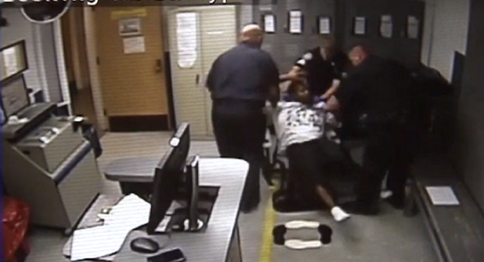 Frankie Taylor, michigan cops beat man unconscious