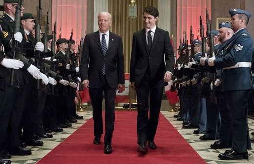 Click to enlarge Trudeau & Biden