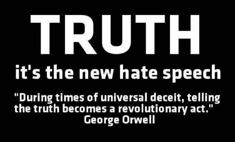 Click to enlarge Truth hate speech