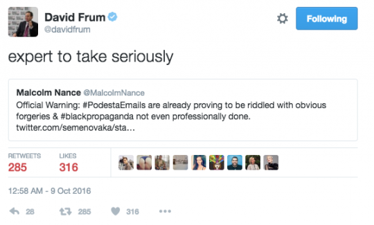 Click to enlarge DavidFrum_to_MalcomNance_Podesta_email