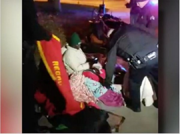 cops steal blankets