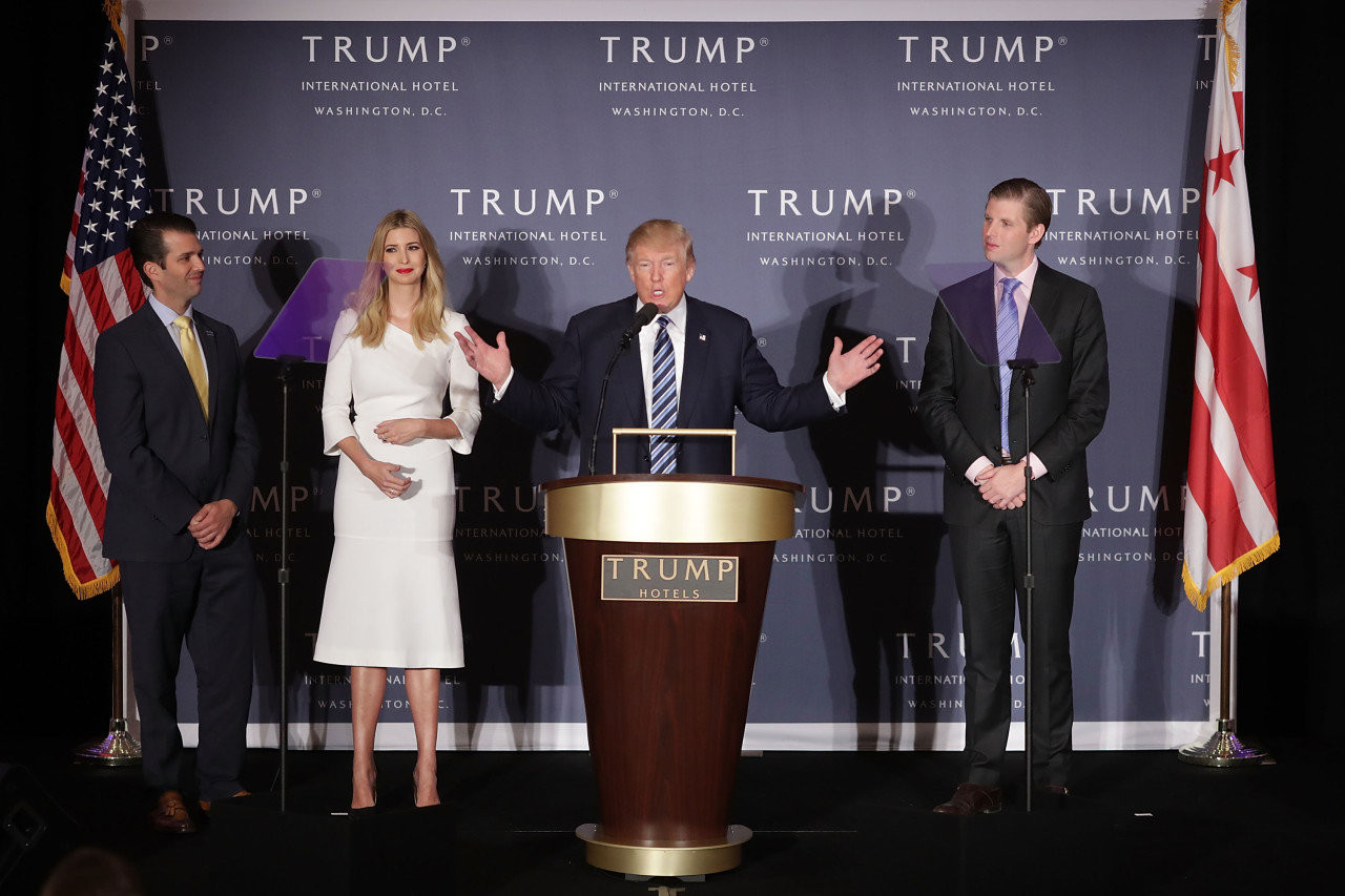 Click to enlarge Trump children