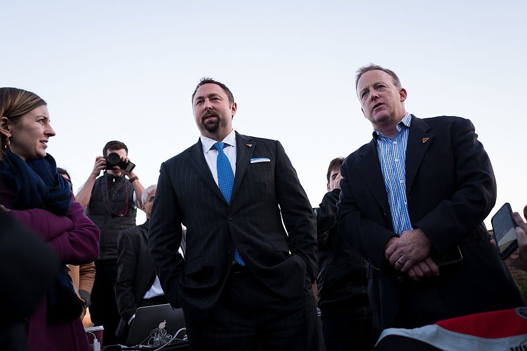 Click to enlarge Jason Miller and Sean Spicer
