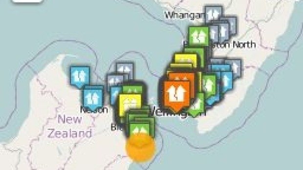 Click to enlarge New Zealand quakes