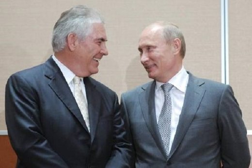 Rex Tillerson with Vladimir Putin